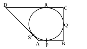 A Quadrilateral ABCD is drawn to circumscribe a circle, as shown in the figure. Prove that AB + CD = AD + BC CBSE sample paper 2024