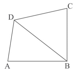 In the given figure, ABCD is a quadrilateral. Diagonal BD bisects ∠B and ∠D both. 