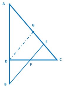 In the given figure, EA/EC = EB/ ED , prove that ΔEAB ~ ΔECD