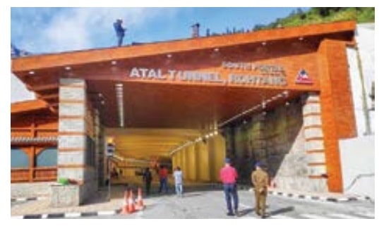 Atal Tunnel (also known as Rohtang Tunnel) is a highway tunnel built under the Rohtang Pass