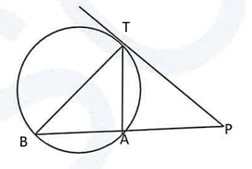 Given PT-20cm and PA-16cm.
(a) Prove AΡΤΒ ~ΔΡΑΤ
(b) Find the length of AB.
