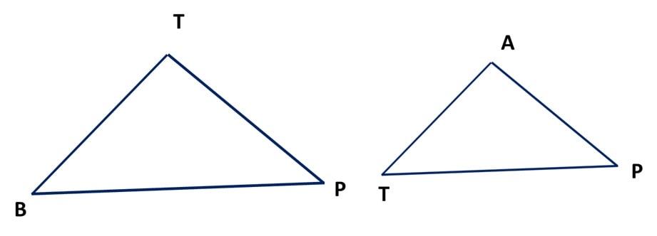 Given PT-20cm and PA-16cm.
(a) Prove AΡΤΒ ~ΔΡΑΤ
(b) Find the length of AB.
