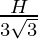 \frac{H}{3 \sqrt3}