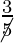 \frac{3}{\cancel 5}